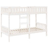 Bunk Bed White 90x200 Solid Wood Pine C1Q1