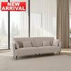 Monroe Beige Fabric 4 Seater Sofa