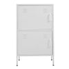 Filing Cabinet Cupboard Storage Unit With 2 Doors 4 Layer Storage Compartment