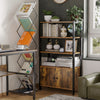 Multifunctional Bookshelf Storage Cabinet Bookcase w/ Shelves & Cupboard