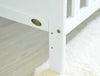 Grey Wooden Baby Cot Bed & Drawer & Aloe Vera Mattress (Orlando Drawer)