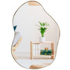 Irregular Wall Mirror Metal Frame Asymmetrical Mirror Decorative Vanity Mirror