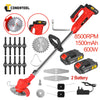 Electric 388VF Cordless Strimmer Grass Trimmer Garden 2Batteries And Charger NEW