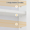 White Mirrored Wall Mounted Bathroom Cabinet Storage Cupboard Adjustable Shelf