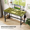 Computer Workstation Rolling Writing Study Desk On Wheels-Black