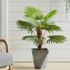 90cm Artificial Palm Tree Realistic Fake Tropical Potted Plant In/Outdoor Decor