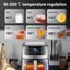 10.5L Air Fryer Cooker Ovens Low Fat Healthy Oil free Frying Kitchen Grill Set