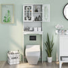 Bathroom Space Saver Over-the-Toilet Storage Cabinet Toilet Organizer White
