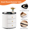 LED Bedside Tables Cabinets Wireless Charging Bedroom Furniture 3 Drawers
