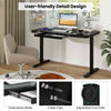 Electric Stand up Home Office Desk Adjustable Desk Sit Stand-Black
