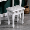 Dressing Table Set With Mirror Stool Five Drawer Makeup Vanity Bedroom Desk