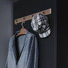 Black 2 Door 2 Drawer Wardrobe with Hanging Rail Wooden Clothes Storage Cupboard