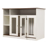 Dog Crate FurnitureDog Crate End Table w/ Iron Doors, Indoor End Table Sideboard