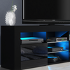 TV Unit Cabinet | TV Stand 145cm | Sideboard with High Gloss Doors | Free LED