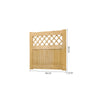 Lattice Wooden Picket Garden Gate Flat Top Pedestrian Side Gates Solid Pine Door