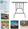 6ft Heavy Duty Folding Table - Camping, Buffet, Wedding, Market, Garden Party