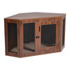 Wooden Indoor Corner Dog Crate Kennel Pet Furniture End Table Dog Cage House UK