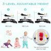 Toddler Activity Center Baby Walker & Push Walker with Wheels-Black