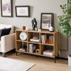 Wooden Storage Bookcase 6 Cube Bookshelf Home Office Display Rack-Natural