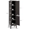 5-Tier Bathroom High Cabinet Freestanding Tall Narrow Storage Cabinet Organizer