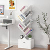 Smilesun 8-Tier Tree Bookshelf w/ Drawer Tall Bookcase Storage Floor Standing