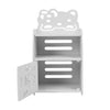 Children Kids Room Bookcase PVC Wooden Kitty Bedside Table Book Storage Cabinet