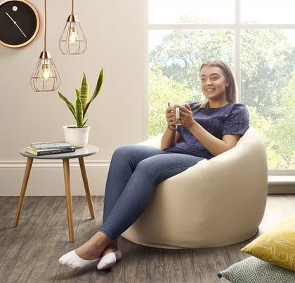 Adult Beanbag Faux Leather Beanbag Chair Bean bag lounger gaming beanbags FILLED