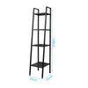 4 Level Corner Ladder Shelf Bookcase Display Bookshelf Unit White Open Shelving
