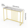 Slim Hallway Console Table Narrow Side Modern Furniture Marble Gold Living Room