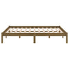Bed Frame Honey Brown Solid Wood Pine 120x200 T0G3