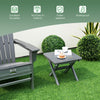 Outdoor Folding Side End Table Foldable Weather-Resistant HDPE Adirondack Table