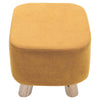 Square Footstool Footrest Pouffe Linen/Velvet/PU Leather Padded Children Seat