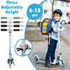 Folding Kick Scooter Lightweight Kids Aluminum Scooter Adjustable W/Flash Wheels