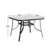 Garden Bistro Furniture Table Rattan Chairs Variable Shape with Umbrella Hole