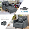Convertible Sofa Bed 3-in-1 Pull out Arm Chair Folding Recliner Sleeper