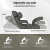 Floor Folding Chair 14 Positions Adjustable Floor Lazy Chair with Armrest Single
