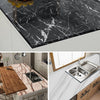 Kitchen Contact Paper Glossy Marble Wallpaper Sticker Cabinet Furniture Covering