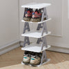 Stackable Shoe Rack Plastic Compact Hallway 4/5/6/7Tier Shoe Storage Shelf Stand