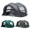 3-4 Man Waterproof Pop up Camping Tent Hiking Outdoor Tent 2 window 2 door floor