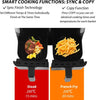 10L Air Fryer 12-in-1 Dual Airfryer Digital Healthy Cooker with Nonstick Basket