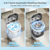 Compact Laundry Washer Portable Mini Washing Machine-Grey