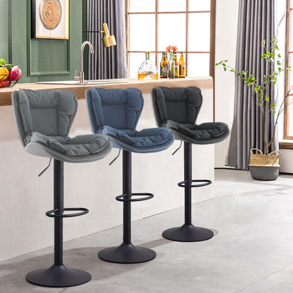 Adjustable Swivel Bar Stools Set of 2, Barstools for Counter Bar, Dinning Room