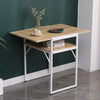 2-Tier Extendable Computer Desk Breakfast Dining Table for Small Space Foldable