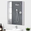 Bathroom Mirror with 3-Colors LED Lights Touch Control Wall Mounted Anti-frog