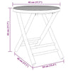3 Piece Bistro Set Bamboo F0U4