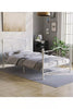 Metal Bed Frame Steel Double King Size Steel Bed Crystal Finial With Mattress