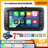 For VW GOLF MK5 MK6 7" Android 13 Apple Carplay Car Radio Stereo Player GPS Wifi