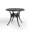 Garden Hollow Top Design Side Table with Parasol Hole Cast Aluminum Dining Table