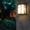 Vintage Wall Light Iron Metal Lantern Lamp with Glass Shade Cover Indoor Outdoor