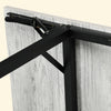 Extendable Kitchen Table, Drop Leaf Folding Dining Table for Small Space, Grey